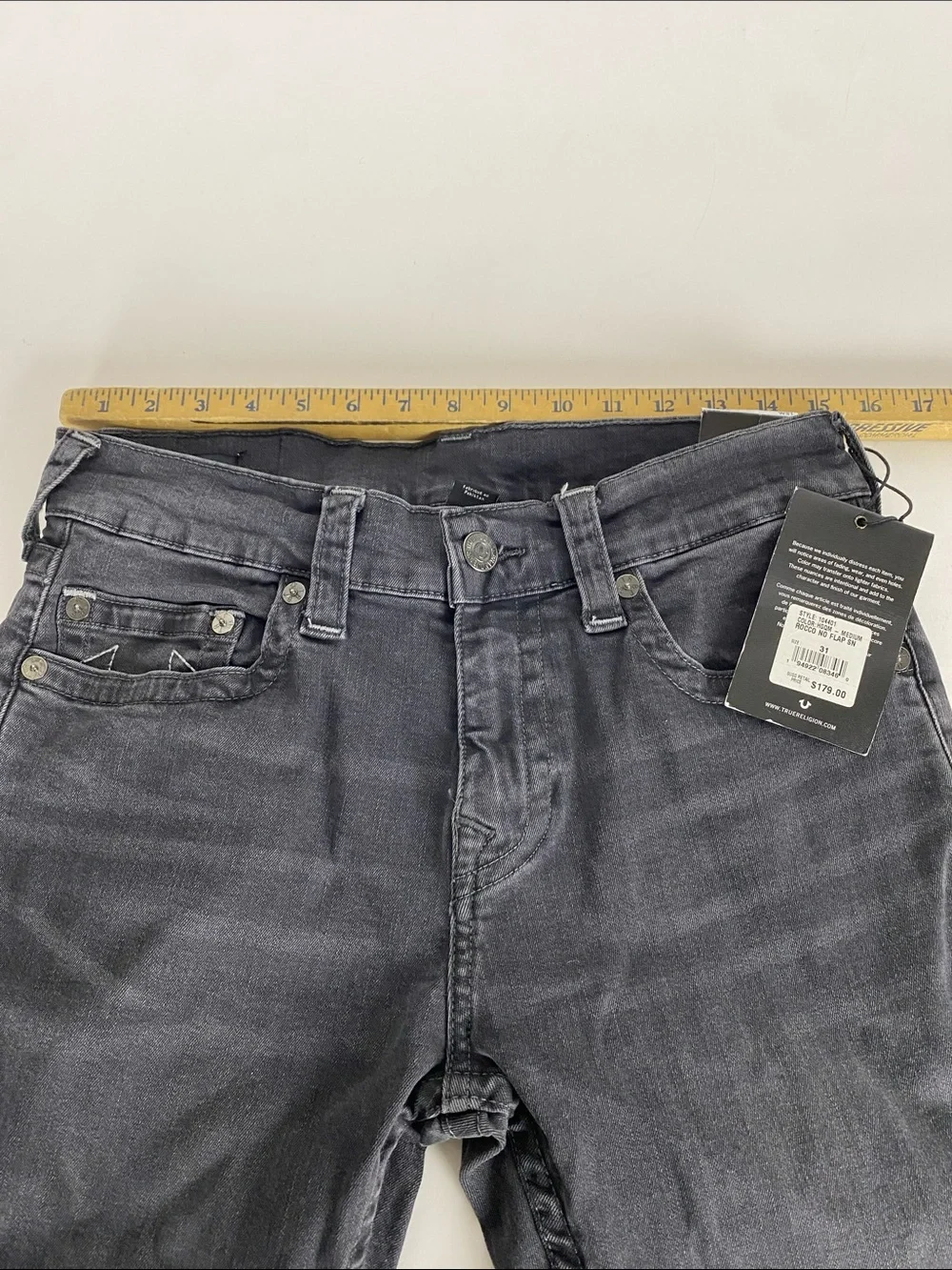 True Religion Rocco No Flap Color HGQM - Med Jeans Relaxed Skinny Men’s 31 New